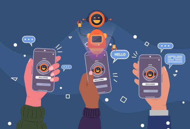 ai chatbot network solutions, seamless data integration. future-ready connectivity. - 營銷 幅插畫檔、美工圖案、卡通及圖標(biāo)
